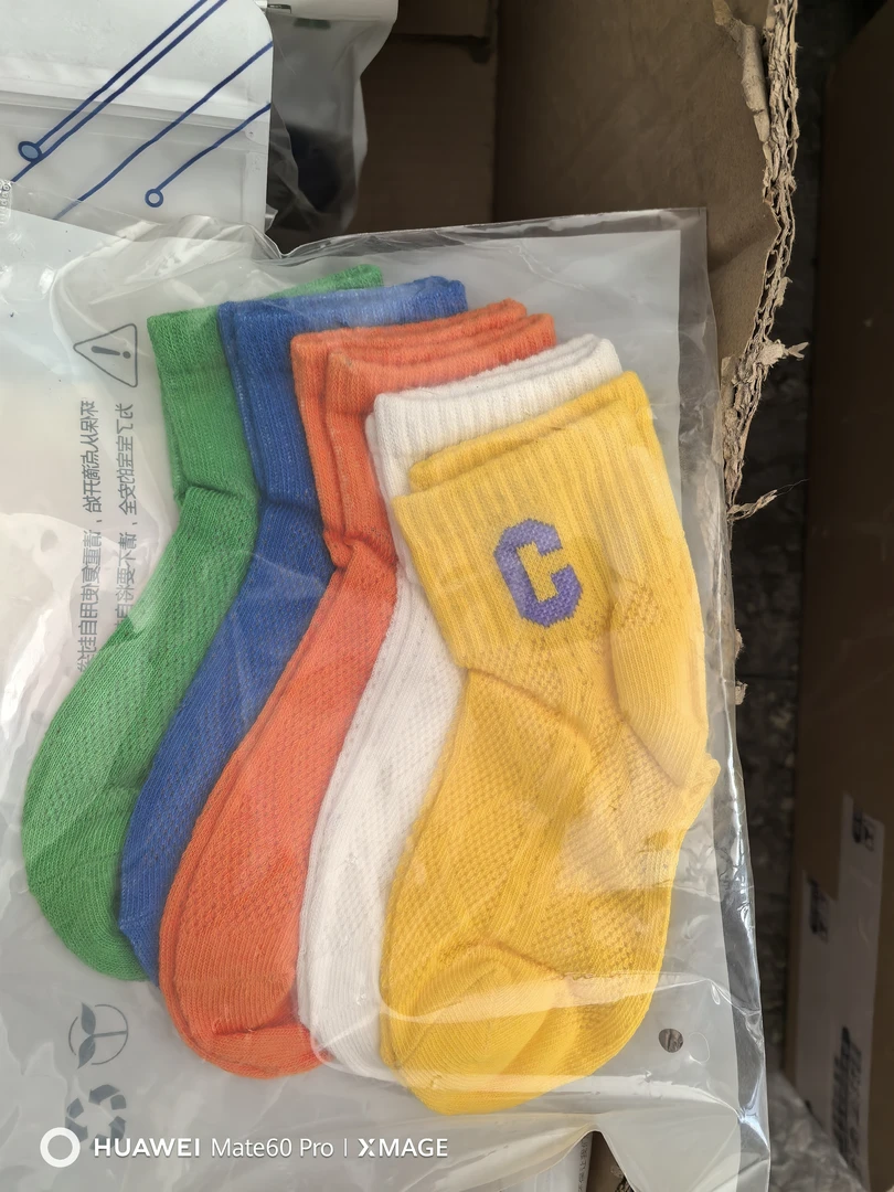 10双装儿童棉袜春秋薄款男女童中筒袜网眼透气宝宝短筒袜可爱卡通