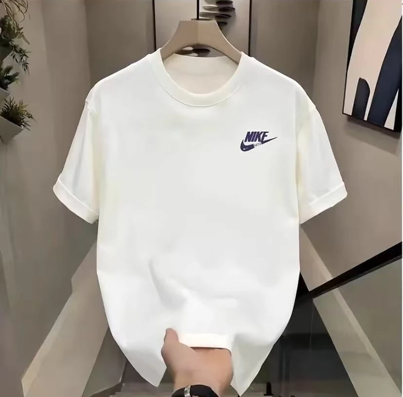 2025重磅新疆长绒棉短袖圆领云柔水光T打底衫 男女纯棉T--A23