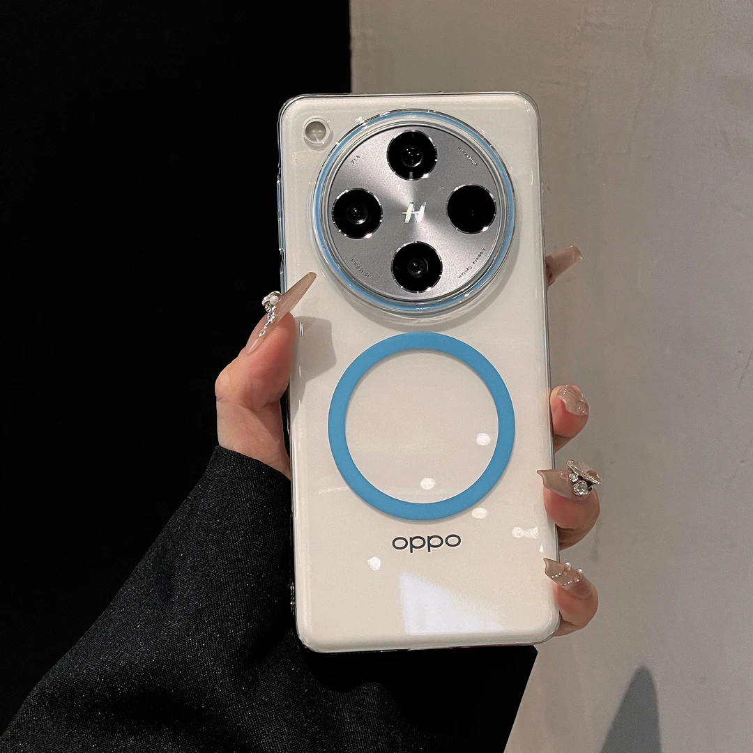 适用于OPPOfindX8ultra手机壳新款X8Pro透明散热简约夜光磁吸X8S+