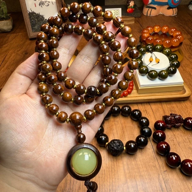 64颗苹果珠花梨脖挂