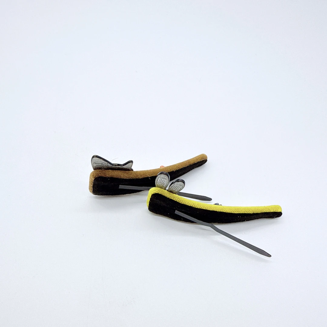 Mi33 绒面字母卡通狐狸小兔AB款发夹 Y24064J3-6