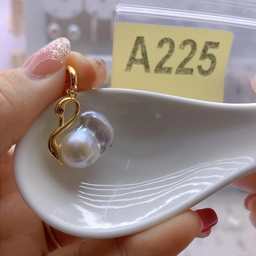 淡水珍珠颈饰银S925镶嵌