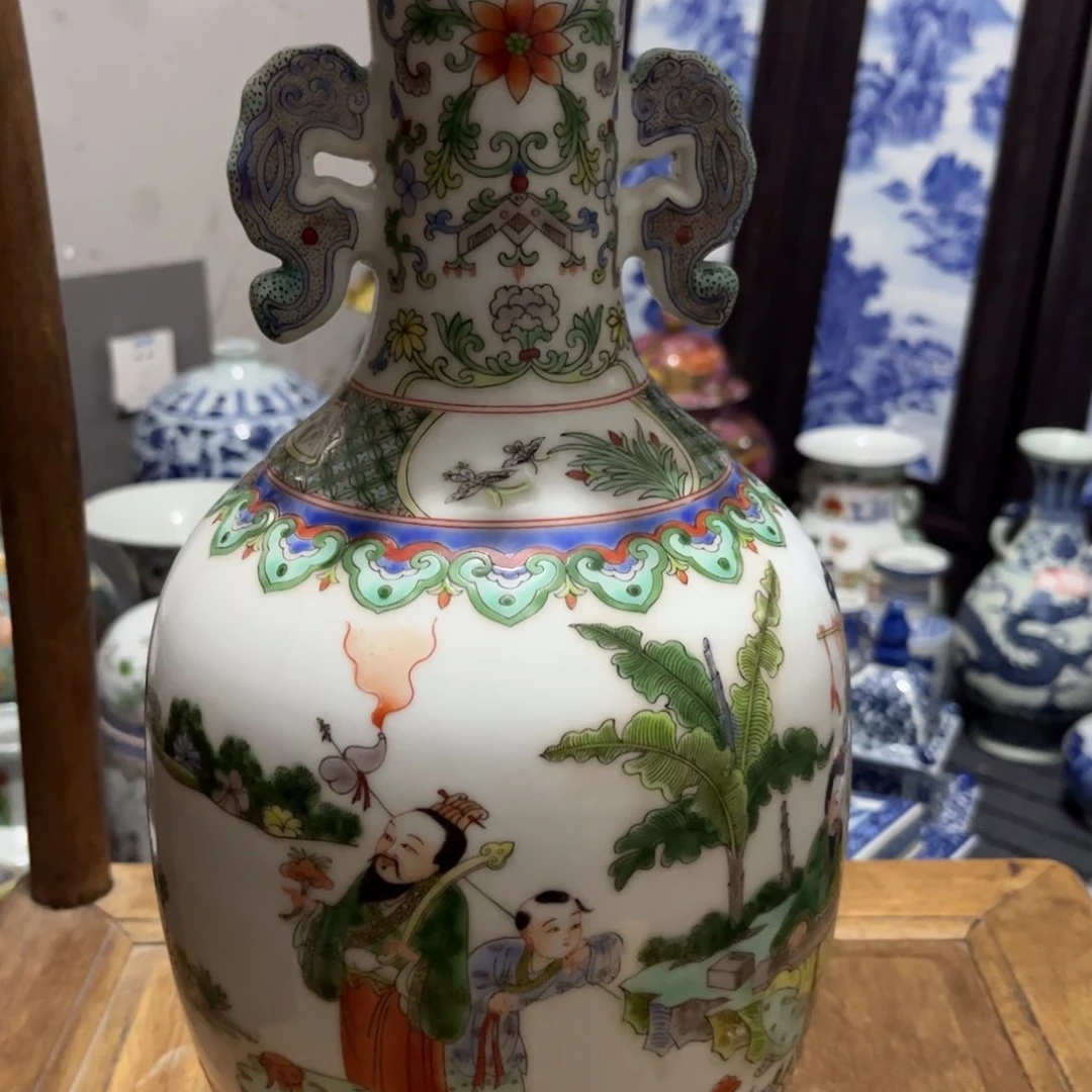 摆件粉彩人物瓷器精品陶瓷