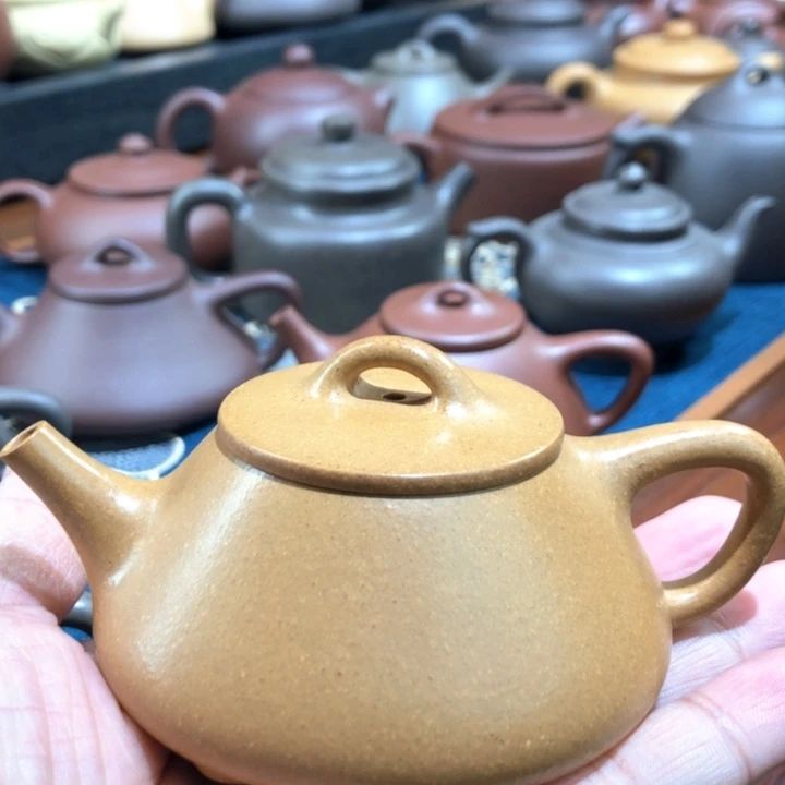 紫砂公道杯原矿黄金段紫砂壶