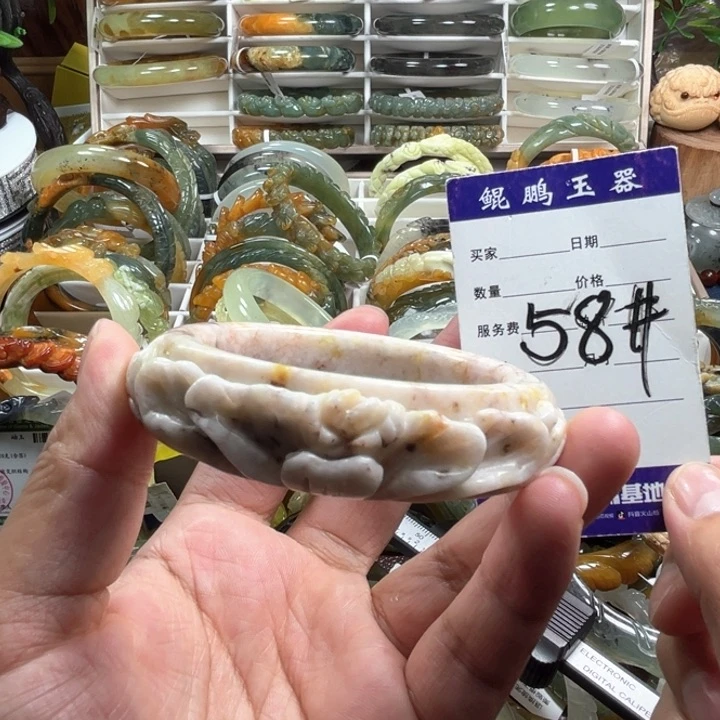 未镶嵌蛇纹石玉手镯