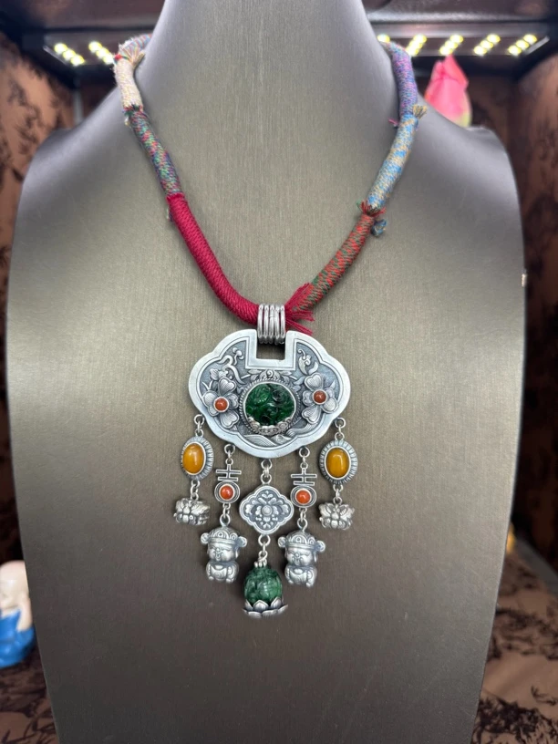 足银手镯 小郑家纯银手工錾刻手镯