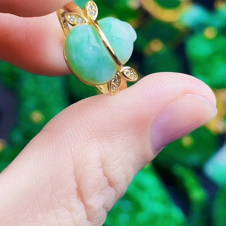 颈饰银S925镶嵌翡翠