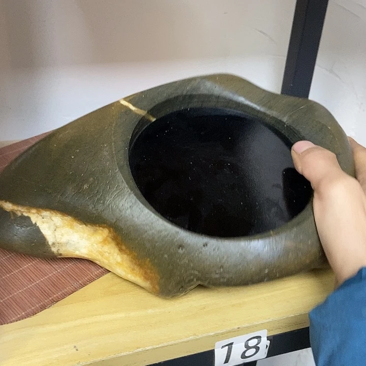 天然石头花瓶摆件