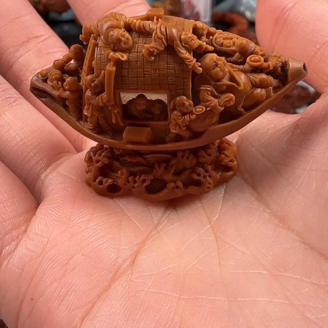 手串橄榄核十五童子戏弥勒核舟记