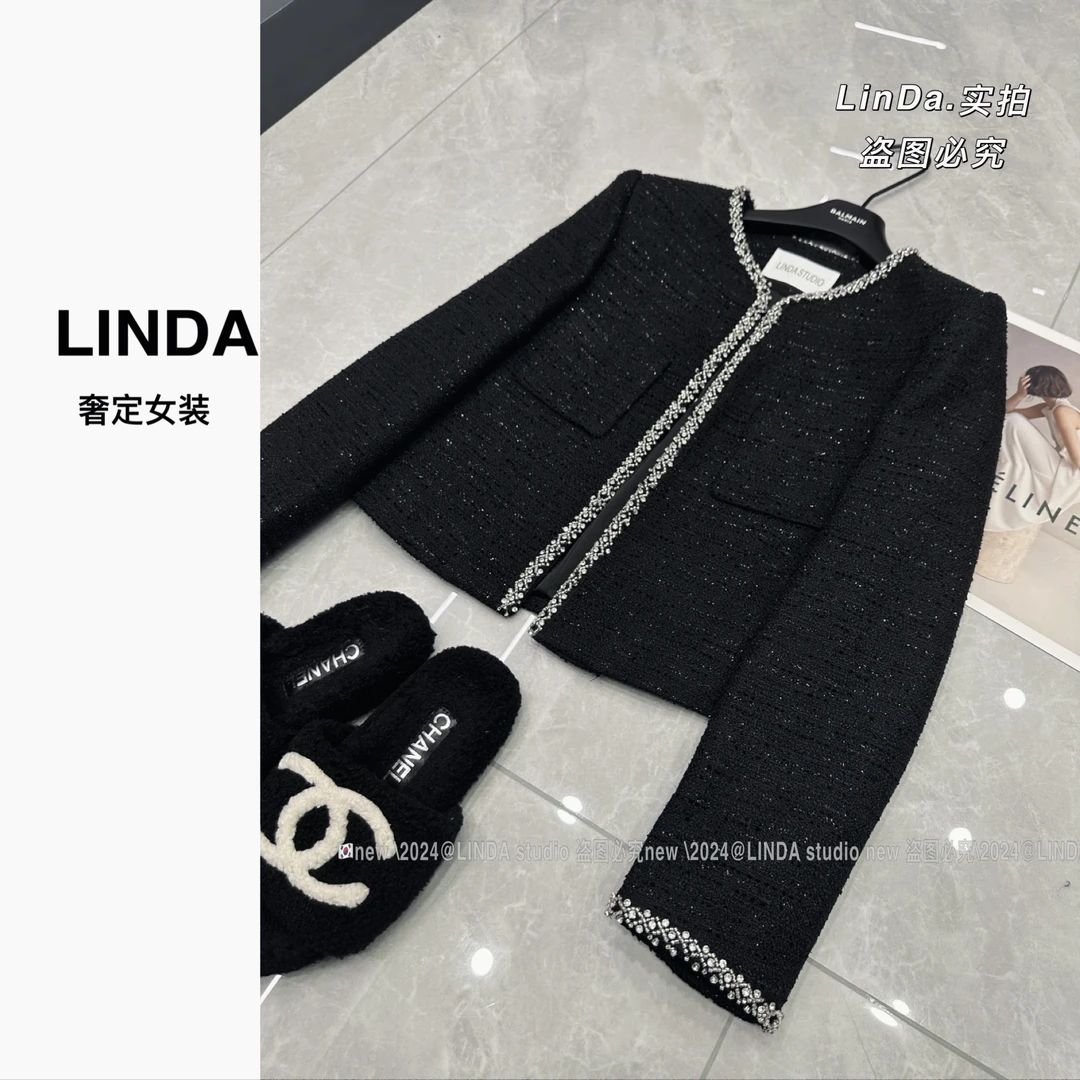 【精致大小姐】重工订珠 春季新款小香风外套精致显瘦