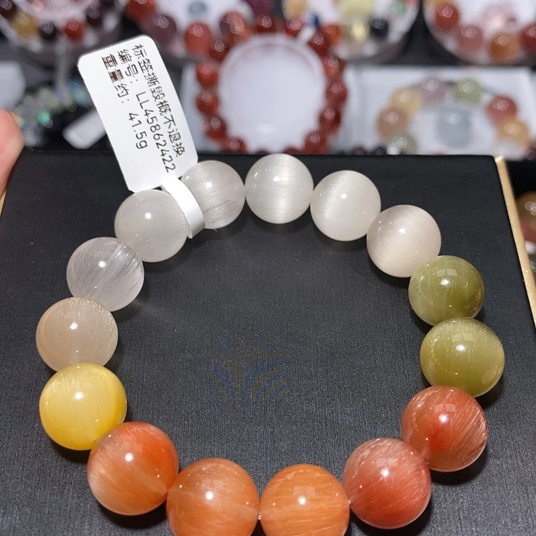 水晶未镶嵌手链F彩兔毛12