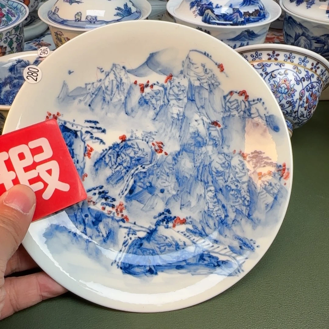 纯手工纯手绘茶具石头280