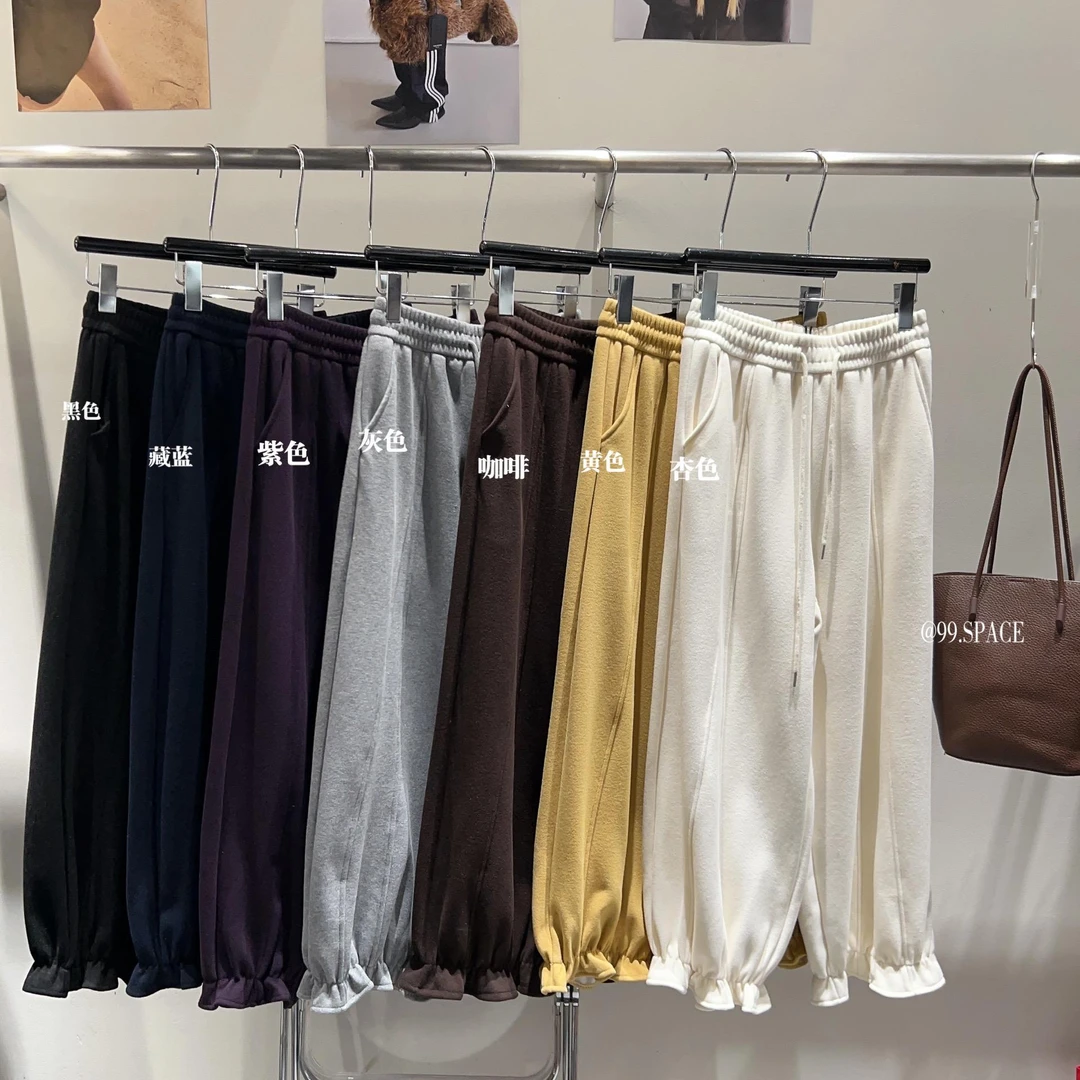 杨杨 99-2531#新款—加绒花苞卫裤