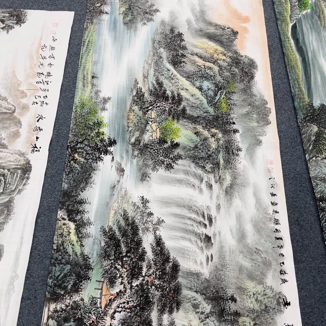 国画宣纸手绘，手工作品