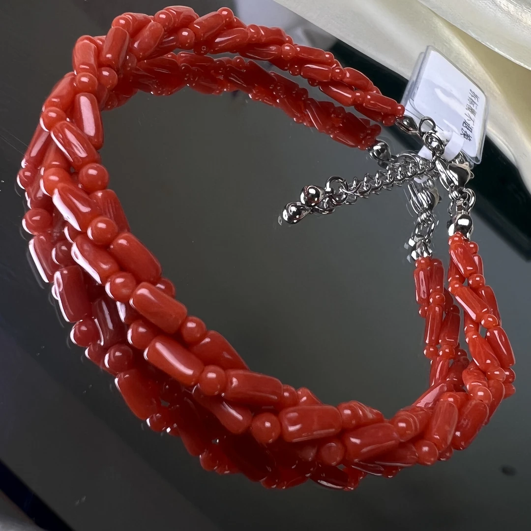 天然红珊瑚 福利科西卡手链