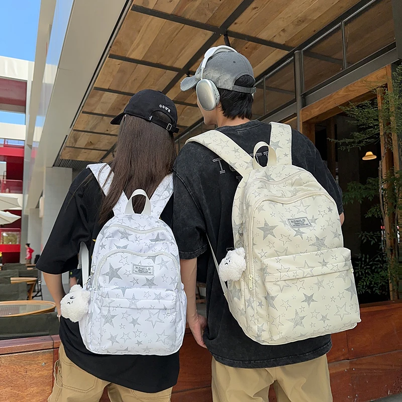 书包初中女生高中生ins小众大容量双肩包旅游轻便高颜值