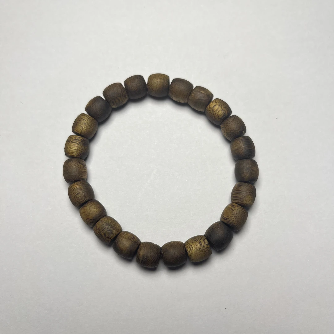 lot007-国香棋楠鼓珠手串-鼓珠-直径:8mm