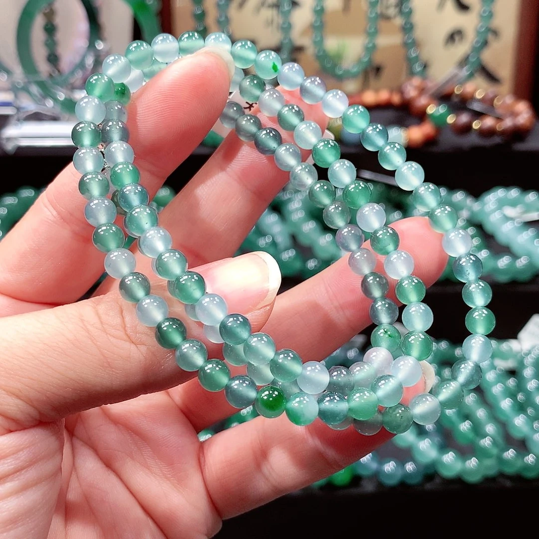 翡翠未镶嵌手链卡6