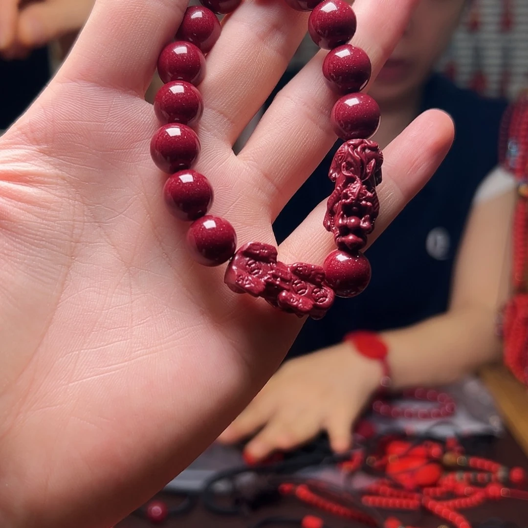 天然辰砂朱砂手串