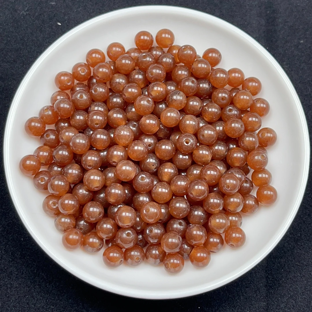 和田玉糖玉圆珠N294卡12MM散珠10颗