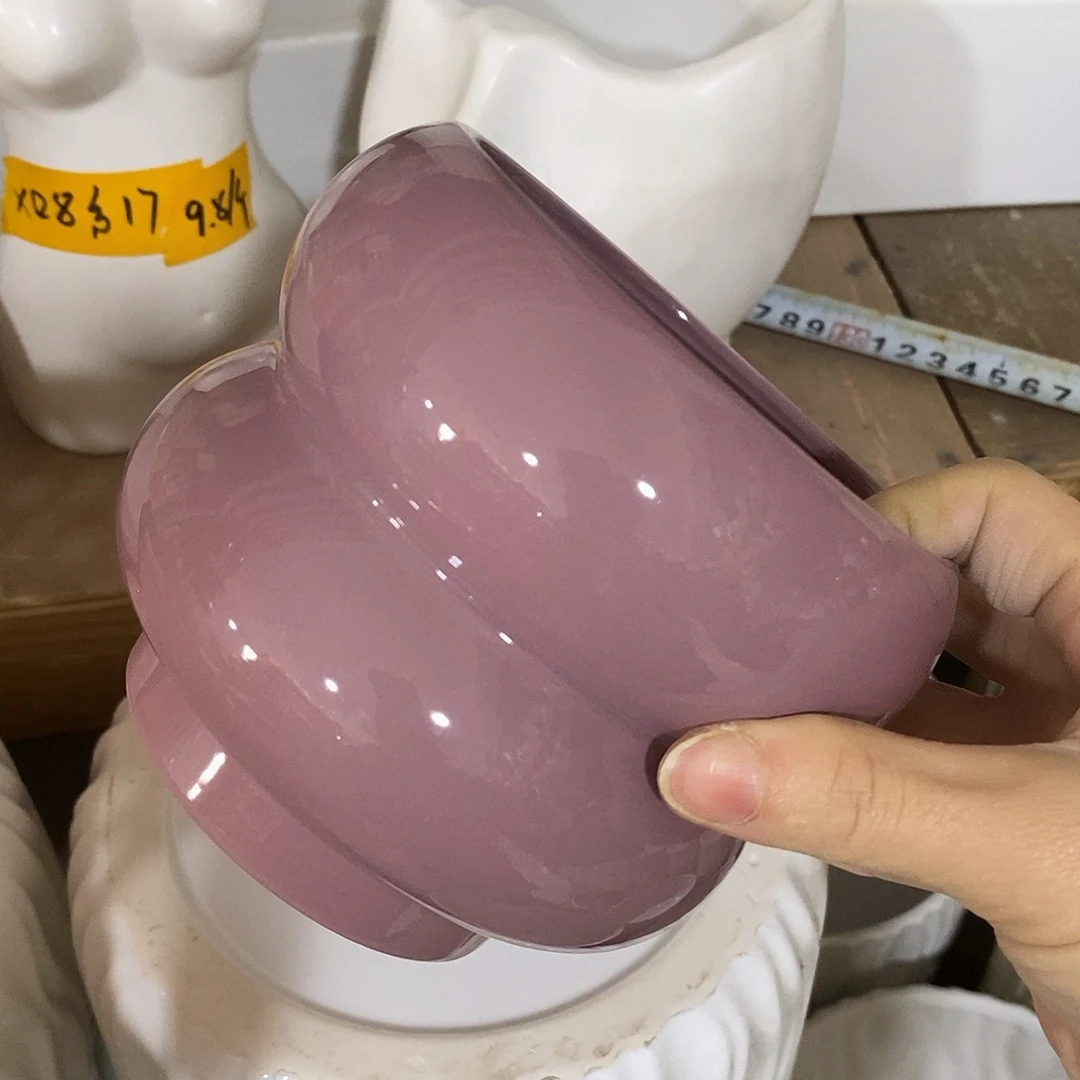 陶杯子陶盆有孔 瑕疵介意勿拍