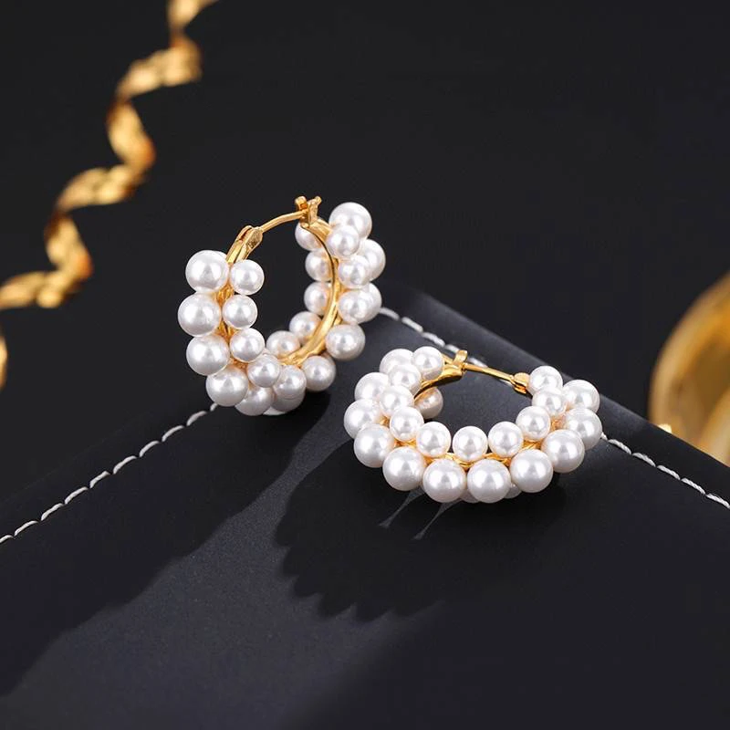 铜合金合成锆石耳饰 A122韩式精致高级耳饰