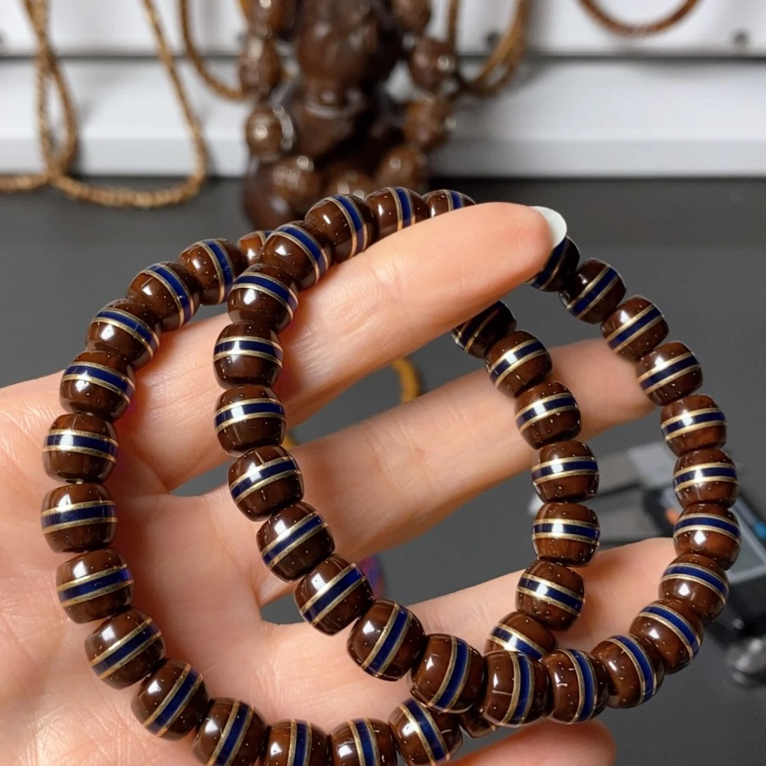 菩提手串/手链紫金鼠镶嵌款一线天9/8