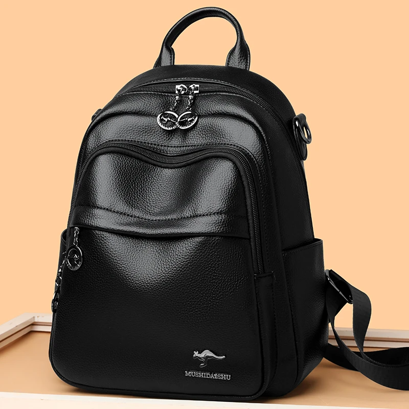 正品专柜女士韩版复古双肩包2025新款妈妈逛街旅游旅行大容量背包