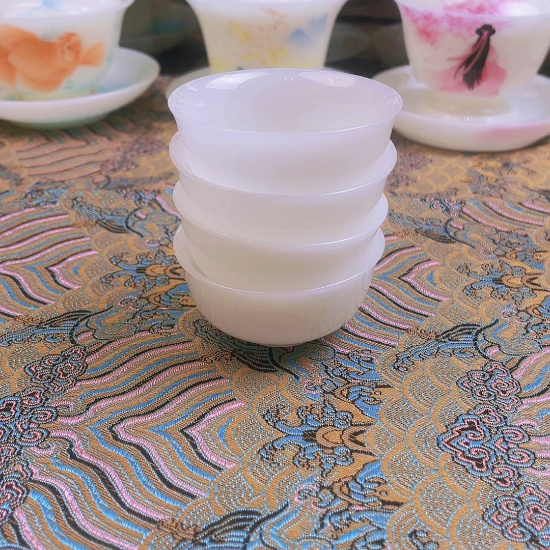 瓷片精品璞玉瓷客杯60cc4个