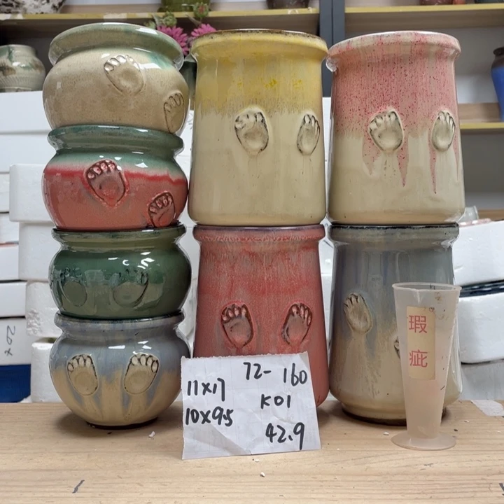 冬***阳紫砂花盆多肉陶土花盆微瑕160