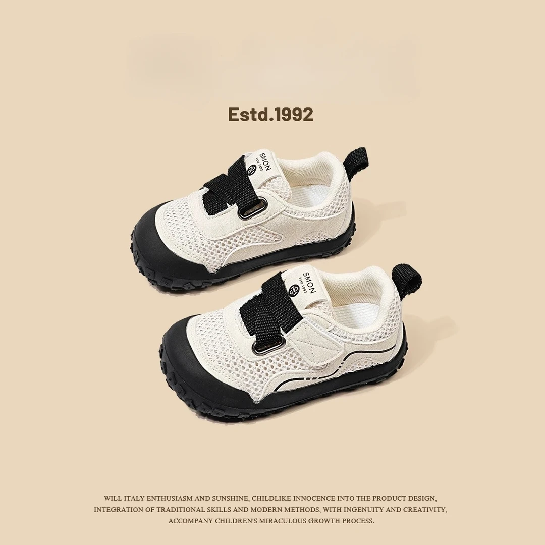 ABC儿童运动鞋2025夏季新款女童休闲鞋宝宝板鞋软底男童透气网鞋