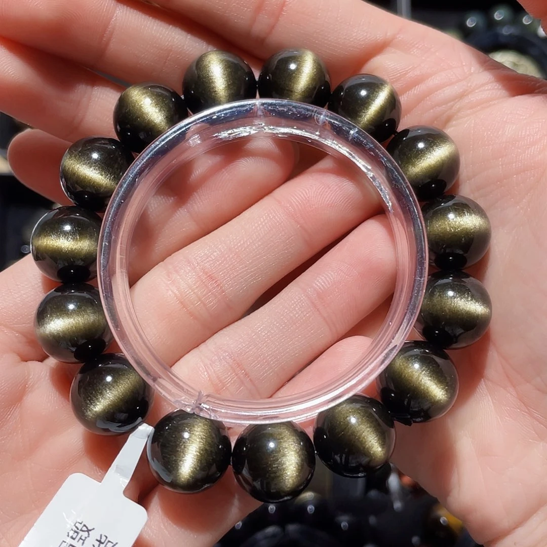 黑曜岩手链未镶嵌是****³