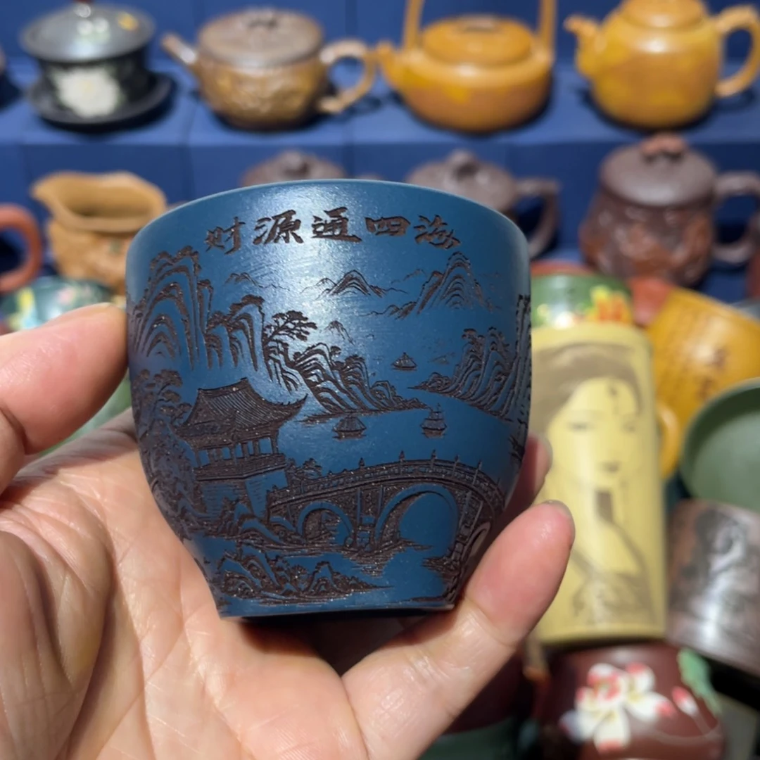 原矿紫砂手工主人杯