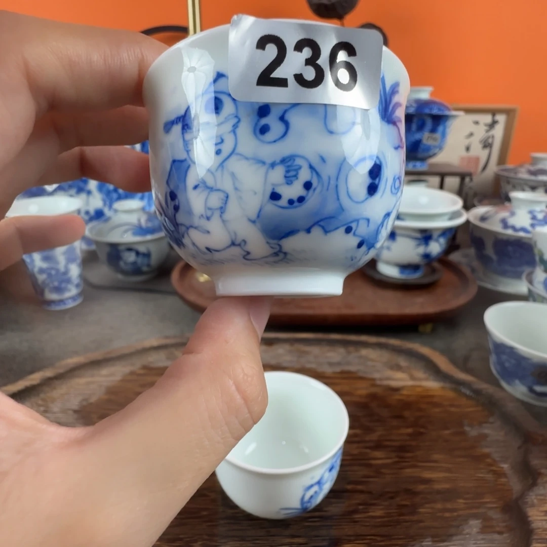 瓷片景德镇手绘青花茶器236