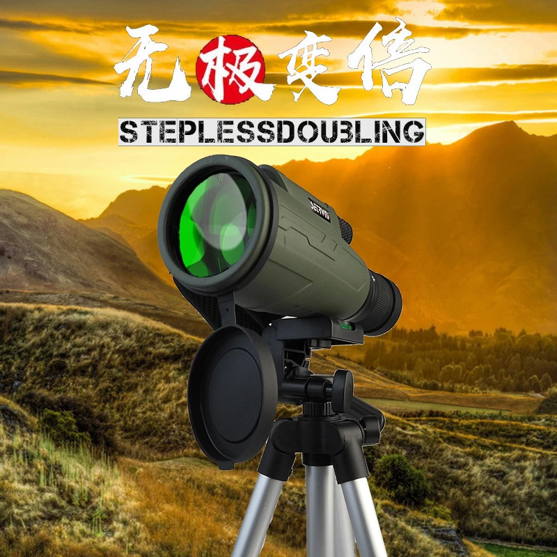 15-45X50高清变倍单筒望远镜夜视拍照人体观景观鸟高清户外望月专