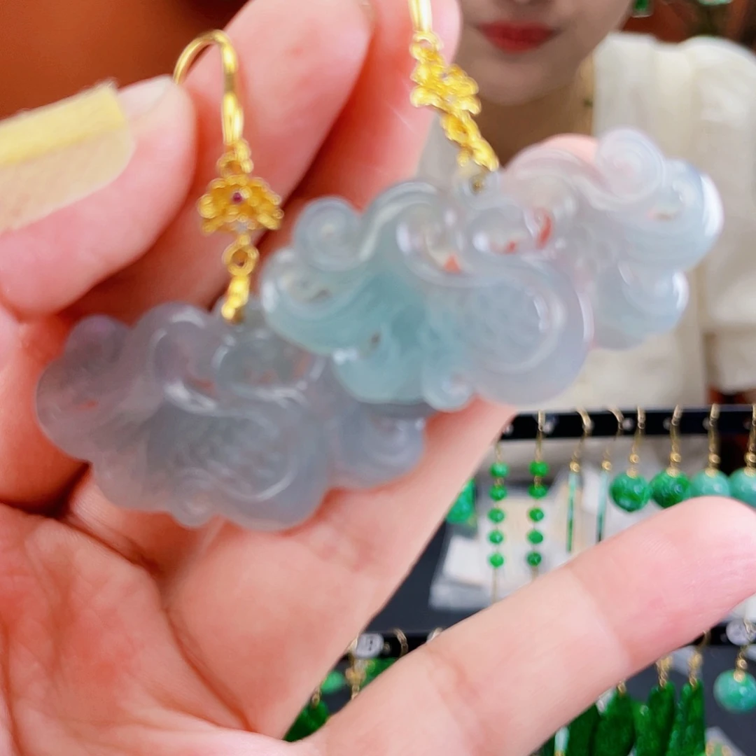 未镶嵌翡翠耳饰饰品