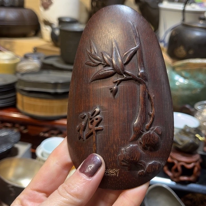 竹中古工艺品摆件