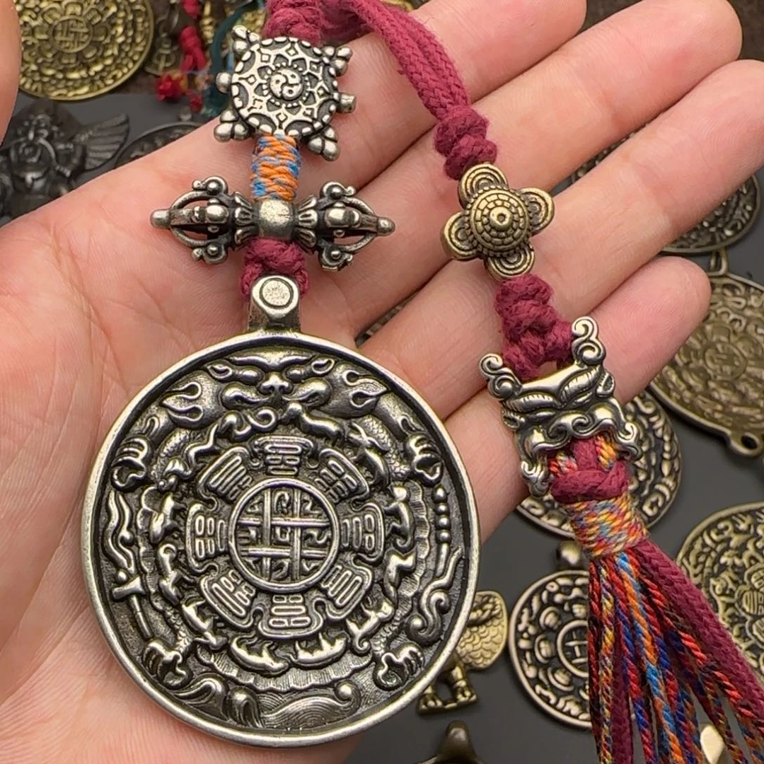 老铜九宫牌吊坠喜欢的来