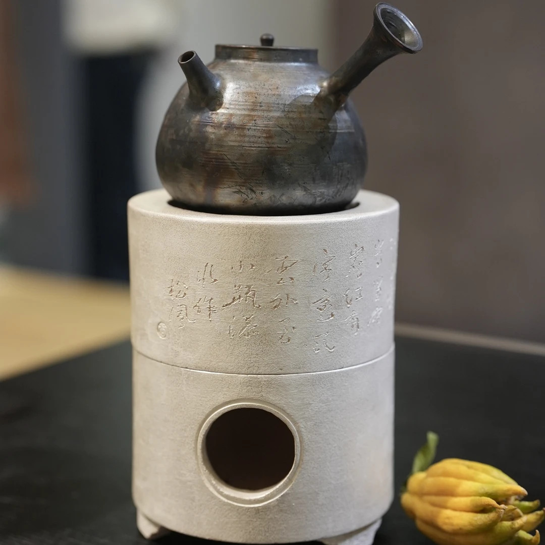 谷雨山房松枫炉【景德镇全手工茶具】