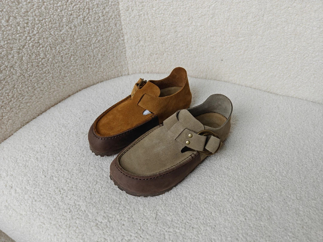 老王甄选 金典简约低帮平底女士博肯鞋