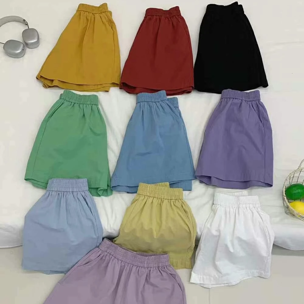 「雅阁布·夏季百搭松紧腰短裤525#」