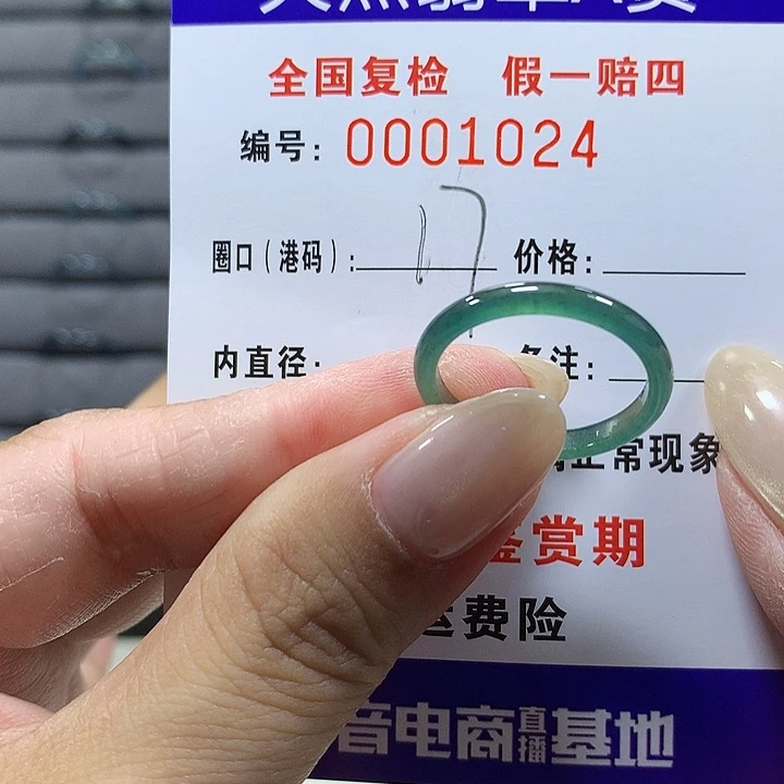 翡翠未镶嵌戒圈1024