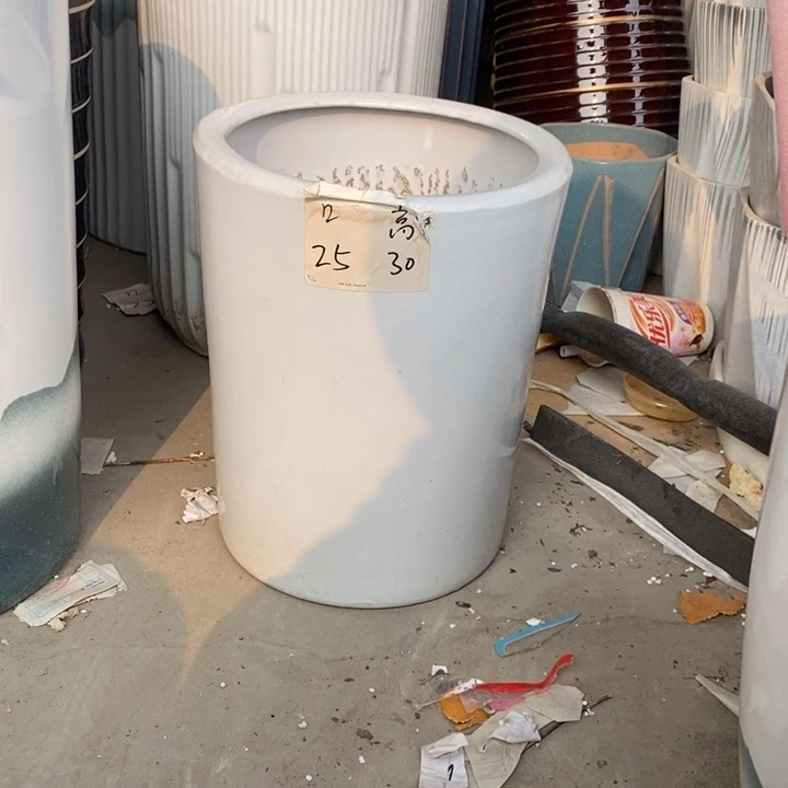 低腰白圆柱中 口25/30