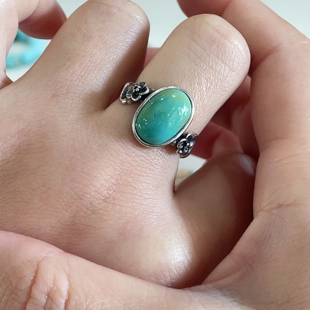 绿松石银S925镶嵌配饰