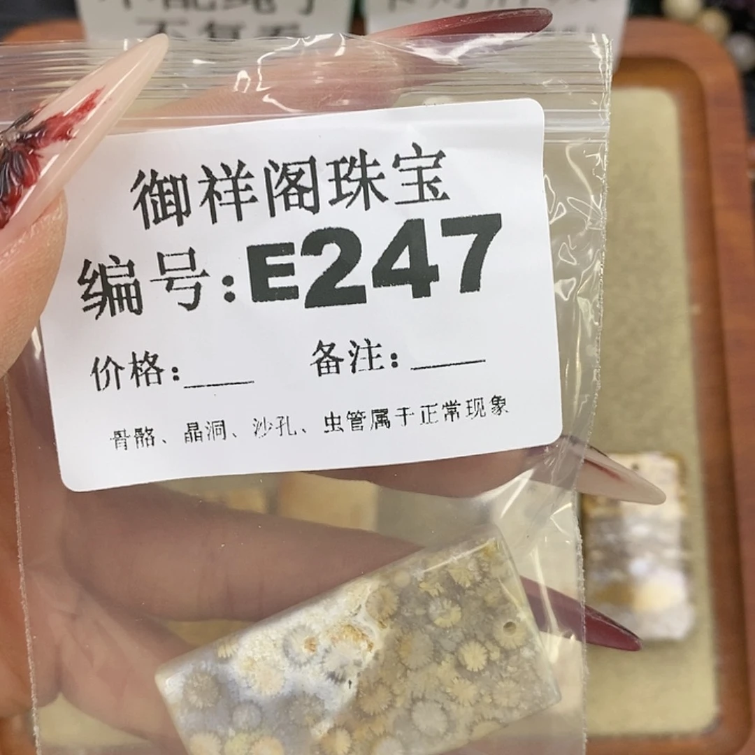 硅化珊瑚（珊瑚玉）颈饰未镶嵌玥*