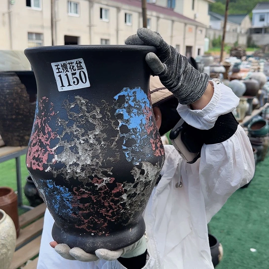 紫砂花盆王嫂花盆0629-1150高30口20