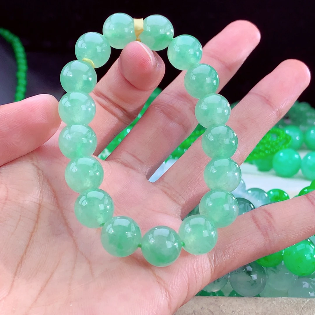 未镶嵌手串翡翠天然缅甸