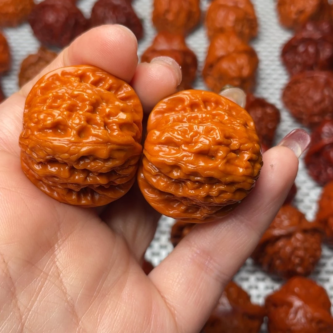 桃核吊坠文玩核桃 手把件 磨盘 36