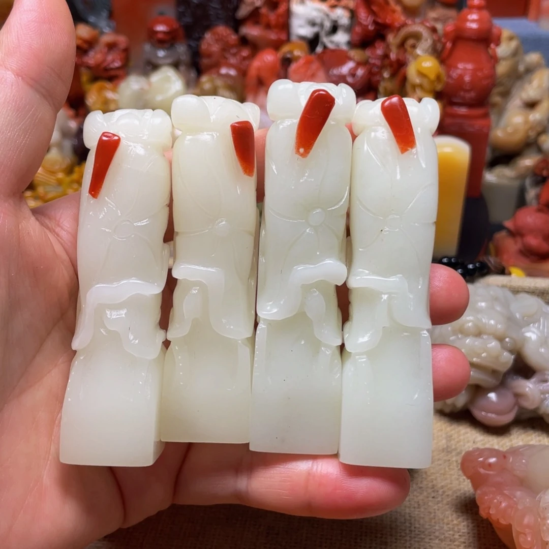 寿山石印石精美芙蓉