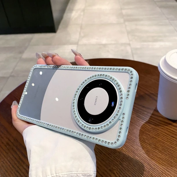 华为mate70pro+手机壳高级感轻奢镶钻边框mate60pro女款mate70/60